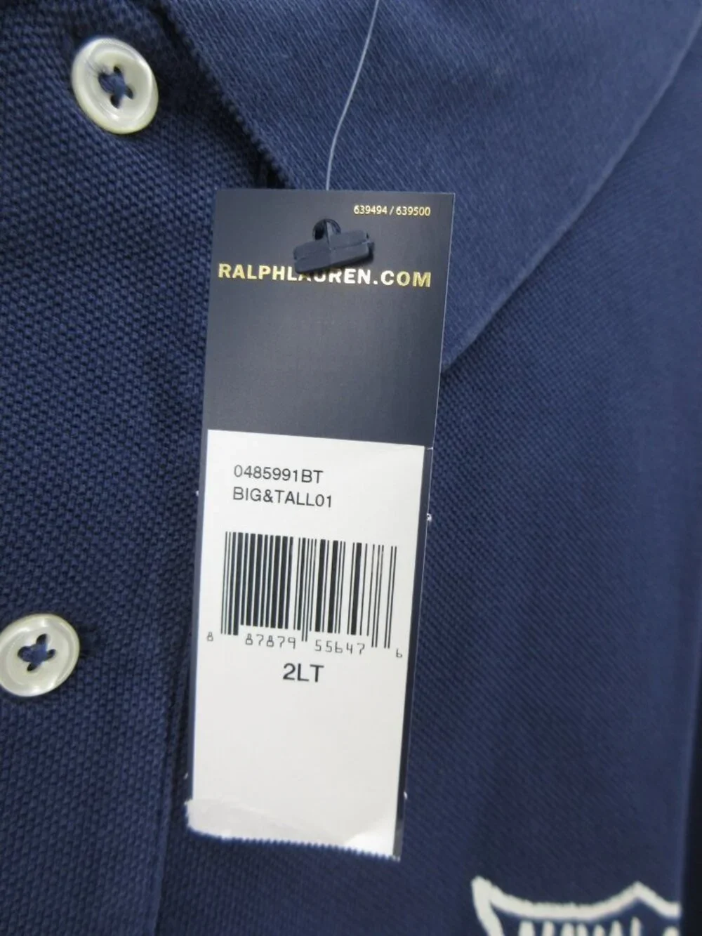 Polo Ralph Lauren Polo Shirt XXL Tall USRL Naval Stn Anchor Graphic Y2K